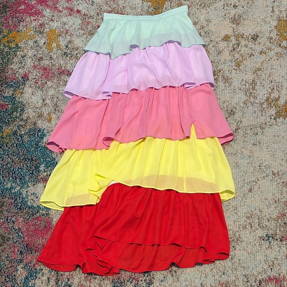 OLIVIA RUBIN Colorful Layered Skirt - Picture 3 of 5